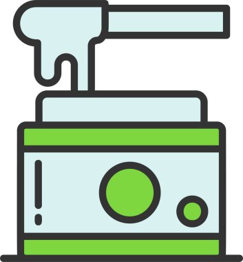 Balmumu Vektör Simgesi Tasarımı