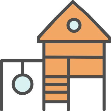 Oyun Alanı Vektör Simgesi Tasarımı