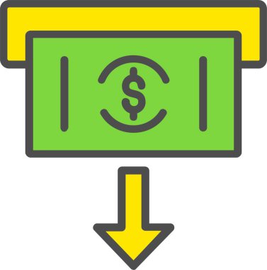 Withdraw Vector Icon Design