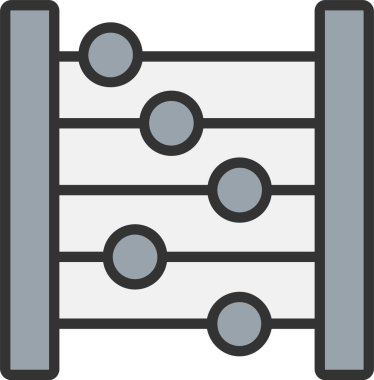 Abaküs Vektör Simgesi Tasarımı