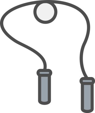 Atlama İpi Vektör Simgesi Tasarımı