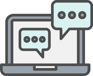 Chat Box Vector Icon Design