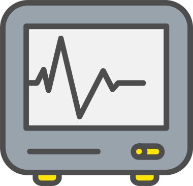 Cardiogram Vector Icon Design