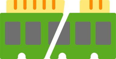 Kırık Ram Vektör Simgesi Tasarımı