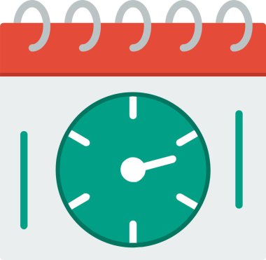 Zamanlama Vektör Simgesi Tasarımı