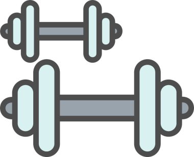 Dumbbells Vector Icon Design