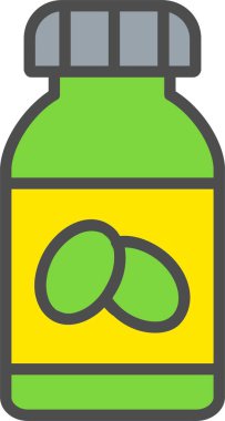 Zeytinyağı Vektör Simgesi Tasarımı