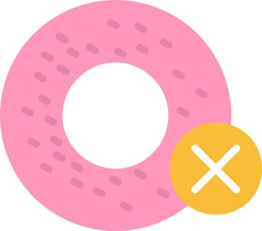 Daha Az Tatlı Vektör Simgesi Tasarımı