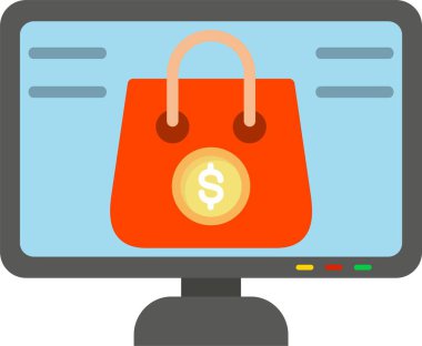 çevrimiçi alışveriş vektörü tasarımı