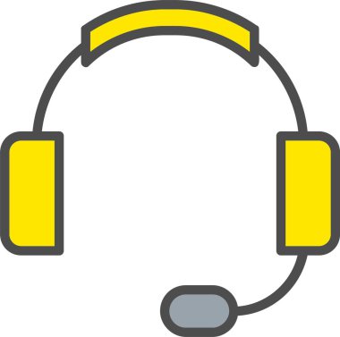 Headphones Vector Icon Design