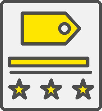 Etiket vektör simgesi tasarım