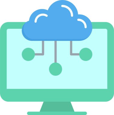 Computing Cloud Vector Icon Design