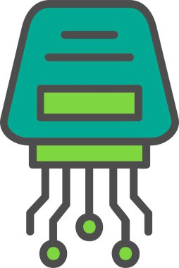 Veri Şifreleme Vektörü Satır Vektörü Simgesi Tasarımı