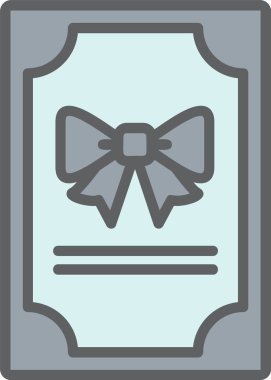 Doğum günü Kart Vektörü Simgesi Tasarımı