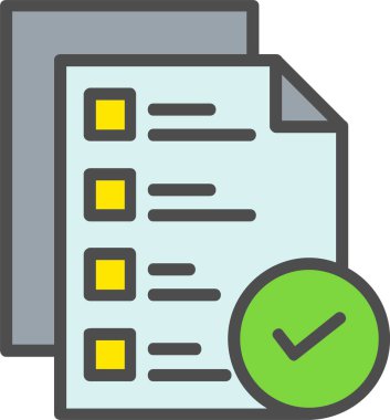 File Check Vector Icon Design