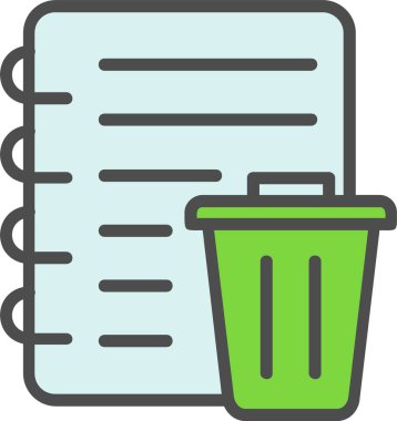 Trash Can Vector Icon Design