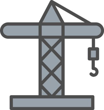 Crane Vector Icon Design