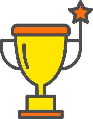 Trophy Vector Icon Design