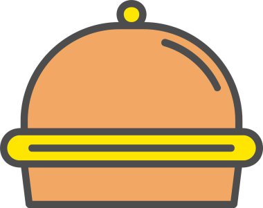 Gıda Tepsisi Vektör Simgesi Tasarımı