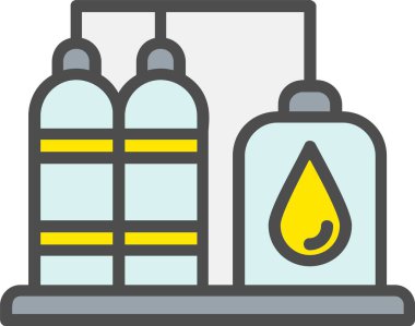 Refinery Vector Icon Design