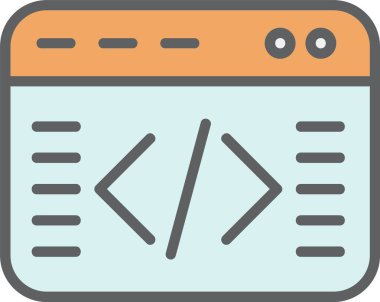 Coding Vector Icon Design