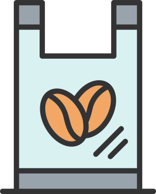 Plastik Torba Vektör Simgesi Tasarımı