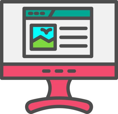 Web Artical Vector Icon Design