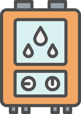 Su Kazanı Vektör Simgesi Tasarımı