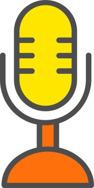 Mikrofon vektör simgesi tasarım