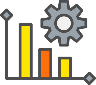 Bar Chart Vector Icon Design