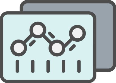 Line Chart  Vector Icon Design