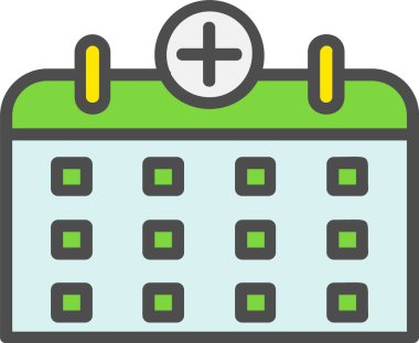 Medical Calendar Vector Icon Design