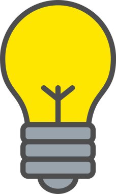 Ampul vektör simgesi tasarım