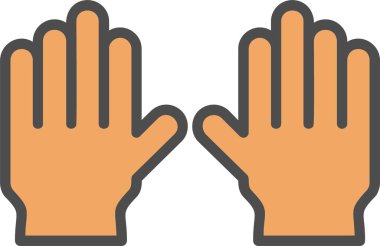 Eldiven Vektörü Simgesi Tasarımı