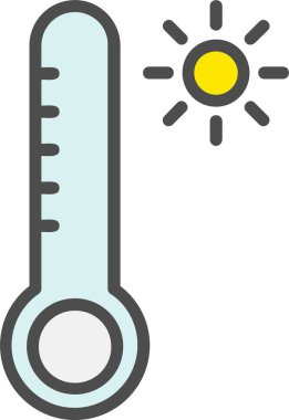 Termometre vektör simgesi tasarım