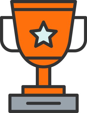 Trophy Vector Icon Design