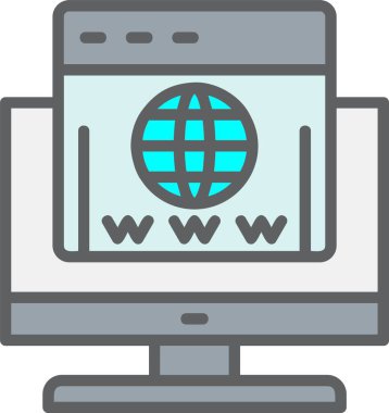 Domain  Vector Icon Design