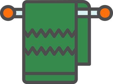 Towel Vector Icon Design