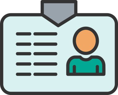 Id Card Vector Icon Design