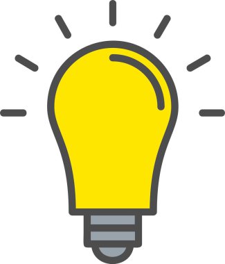 Light Bulb Vector Icon Design