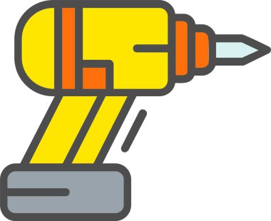 Hand Drill Vector Icon Design