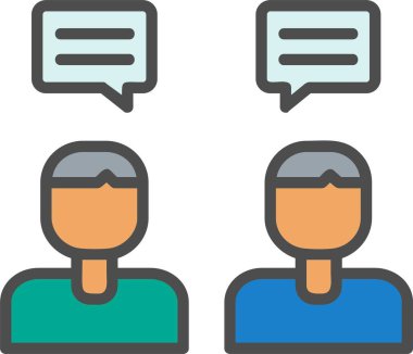 Conversation Vector Icon Design