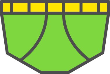 İç çamaşırı Vektörü Simgesi Tasarımı