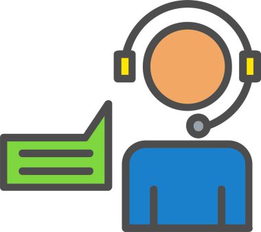 Customer Service Vector Icon Design