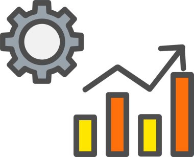 Bar Chart Vector Icon Design