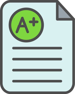 A + Vektör Simgesi Tasarımı