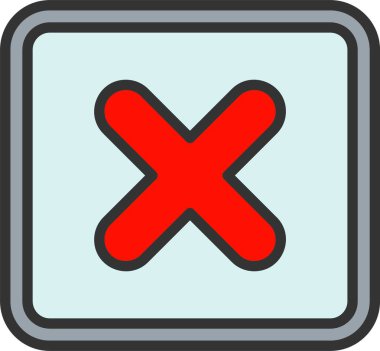 Çarpma Vektörü Simgesi Tasarımı