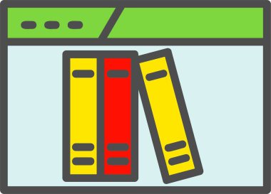 Library Vector Icon Design