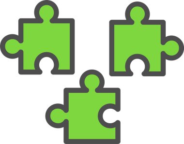 Bulmaca Oyunu Vektör Simgesi Tasarımı