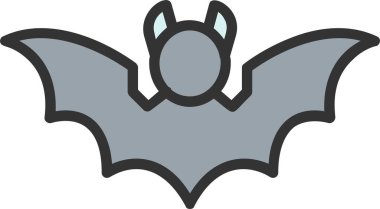 Yarasa Vektörü Simgesi Tasarımı